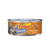 Friskies Adult Wet Cat Food Tin With Chicken In Gravy (Shreds) - 156G